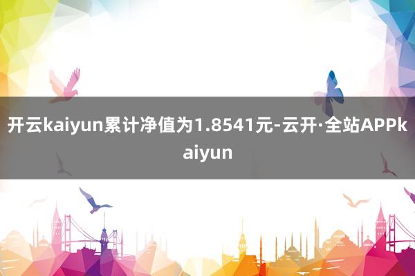 开云kaiyun累计净值为1.8541元-云开·全站APPkaiyun